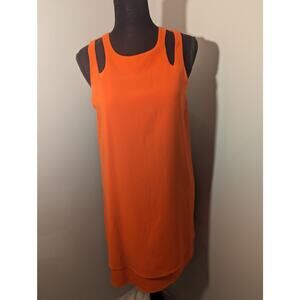 Carolina Belle Montreal orange sleeveless dress Sz 6